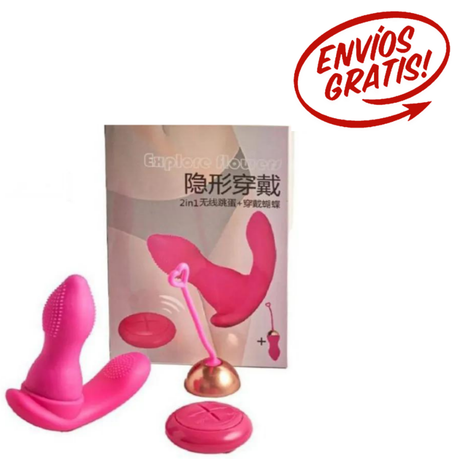 Huevo Vibrador Panty Para Ropa Interior 2 En 1 A Control Remoto